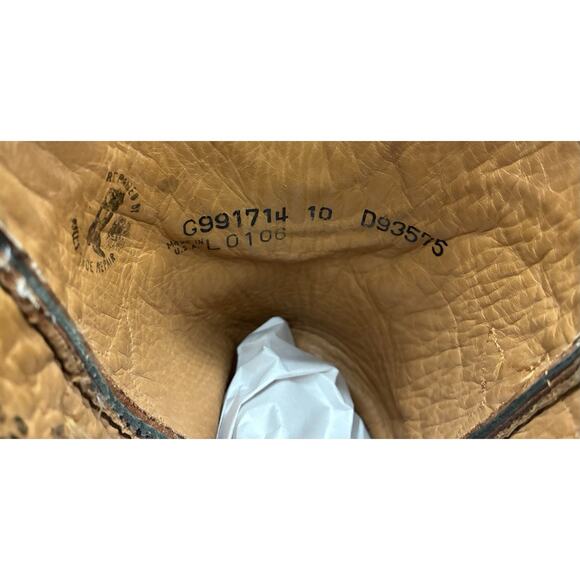 Lucchese Classics Handmade Cowboy Boots Men’s 10D Brown (Read) - Picture 5 of 13